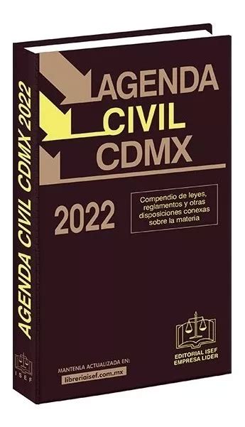 Libro Agenda Civil Del Estado de Mexico 2022 Original Mebuscar México