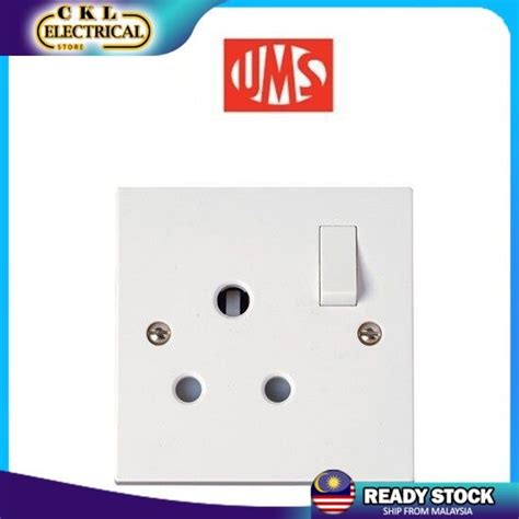 Ums 15a Switch Socket Outlet 1215asirim Single Switch Socket Outlet One Gang Electric