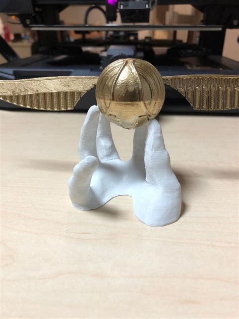 Harry Potter Figure Golden Snitch Figure 3d Printed Figure Desk Figure Quidditch Ball