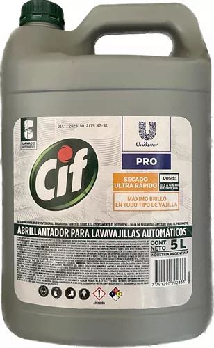 Cif Abrillantador Para Lavavajillas Automático 5 Lts