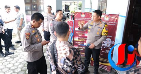 Kapolres Blitar Kota Patroli Dan Monitoring Rekapitulasi Penghitungan