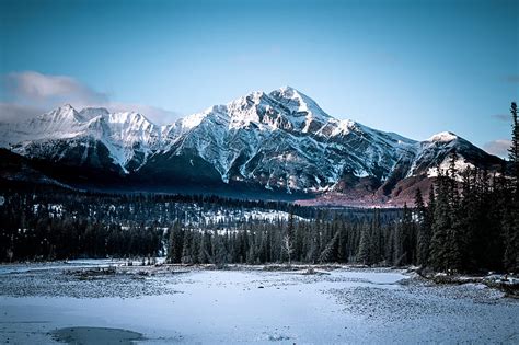 Mountains Peaks Snow Snowy Forest HD Wallpaper Peakpx