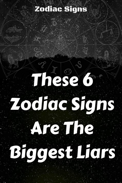 Liar Zodiac Signs