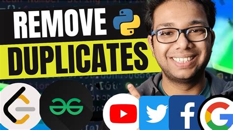 Remove Duplicates From Sorted Array Python Leetcode Youtube