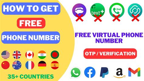 How To Get A Free Phone Number Free Virtual Phone Number Free Phone