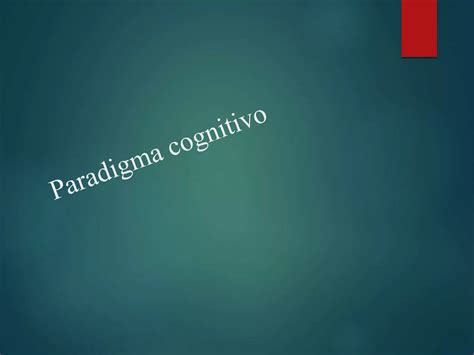 Paradigma Cognitivo PPT