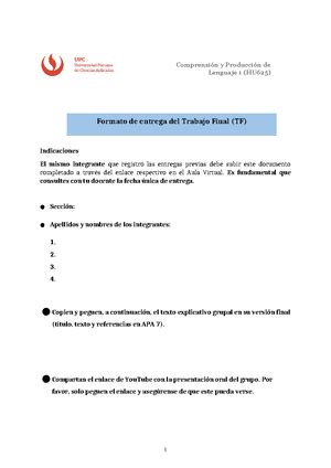 Esquema Tb Ariana Ns E Comprensi N Y Producci N De Lenguaje