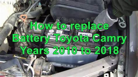 How To Replace Toyota Camry Hybrid Battery