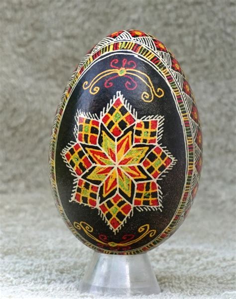 Traditional Ukrainian Style Batik Goose Egg Pysanka Etsy