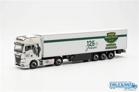 Herpa Fischer MAN TGX GX Reefer Box Semitrailer 950695 TRUCKMO Nl