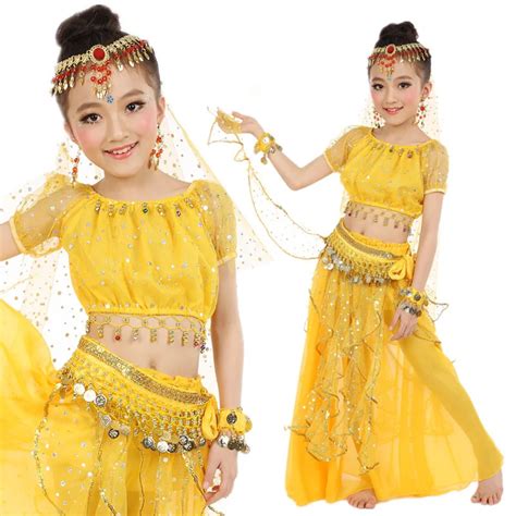 2019 New Summer Girls Belly Dancing Costume Child Oriental Dance