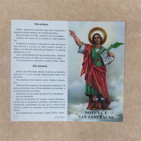 Novena oración a San Pancracio