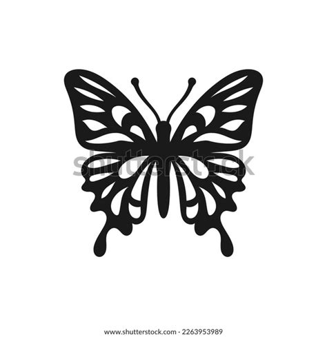 Butterfly Icon Butterfly Silhouette Isolated Vector Stock Vector