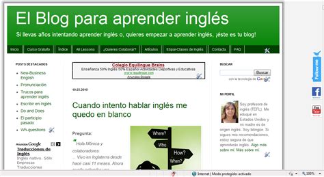 El Blog para aprender inglés Nuevo diseño de El blog para aprender