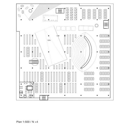 PLANS OF ARCHITECTURE OMA Jussieu Campus Two Libraries 1992 Paris