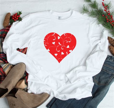 Valentines Day Heart Shirt For Women Womens Valentines Day Shirt