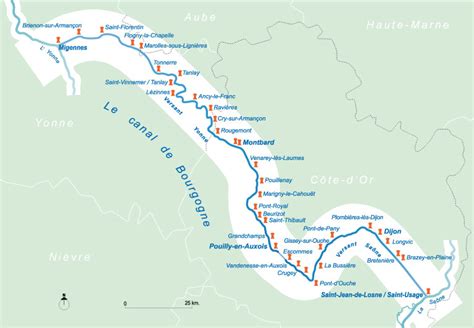 Canaux De Bourgogne Ports Et Gares D Eau