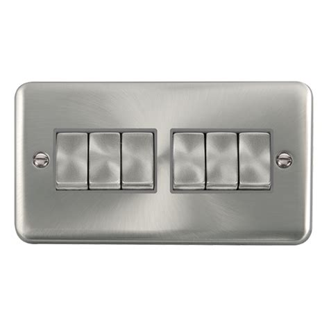 Click Deco Plus Satin Chrome Gang Way Ax Ingot Switch With Satin