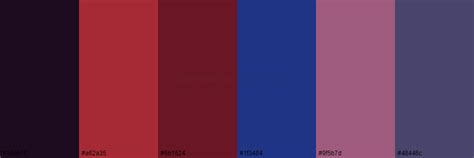 Red Blue Color Palettes - Aesthetic Color Palette