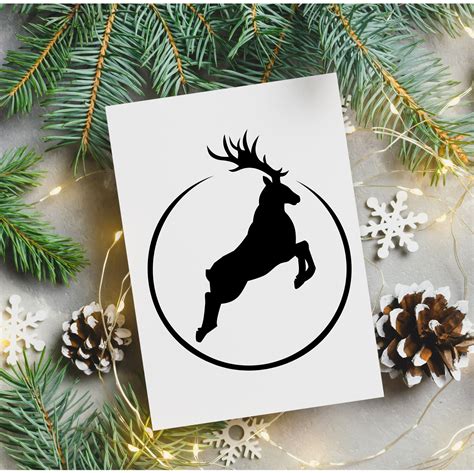 Flying Reindeer Svg Reindeer Svg Reindeer Silhouette Reindeer Png