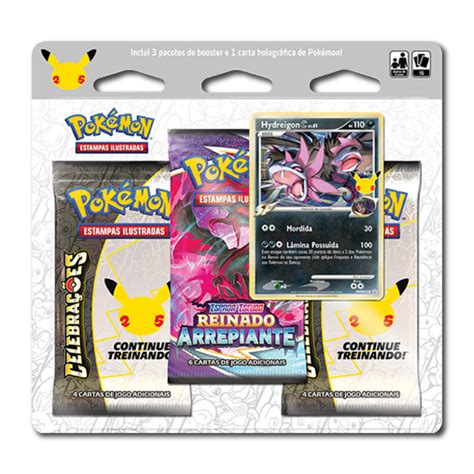 Kit Cartas Pokemon Blister Triplo