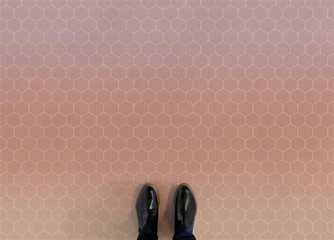 Hexagon Ombre Vinyl Flooring | Atrafloor