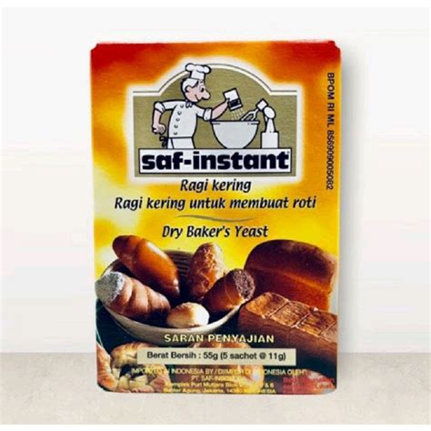 Jual Saf Instan Ragi Kering 11gram X 5 Per Pack Shopee Indonesia