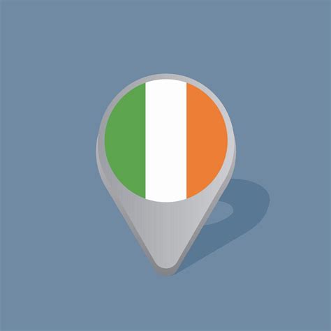 Illustration Of Ireland Flag Template Vector Art At Vecteezy