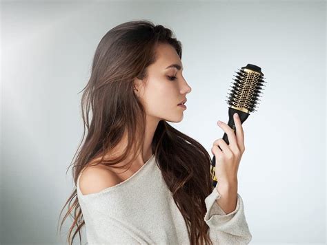 LANDOT Hair Blow Dryer Brush And Volumizer Hot Air Brush For Drying Straightening And