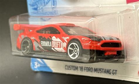 Hot Wheels Custom Ford Mustang Gt Formula Drift Red Ebay