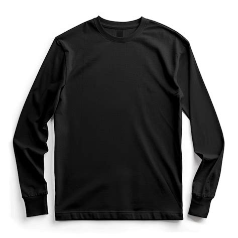 Long Sleeve Black T Shirt Mockup Pictures Freepik