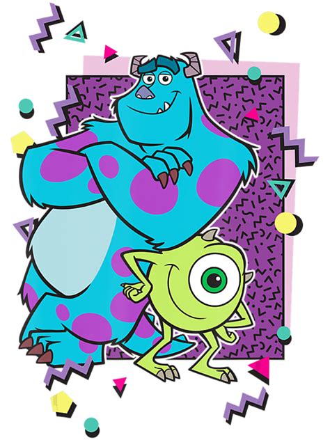 Disney Pixar Monsters Inc Mike And Sully 90s Style Greeting Card By