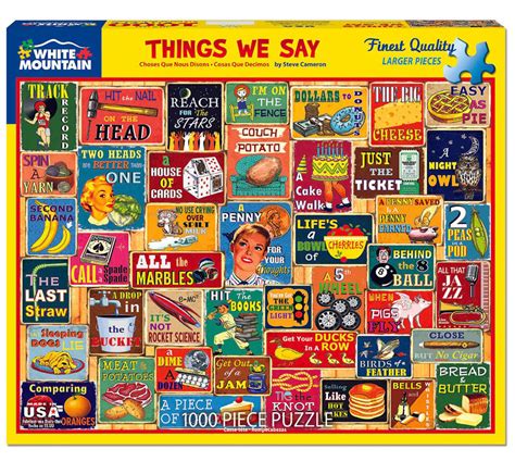 White Mountain Things We Say Puzzle Pcs Puzzles Canada