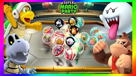 Super Mario Party Minigames Dry Bones Vs Boo Vs Hammer Bro Vs