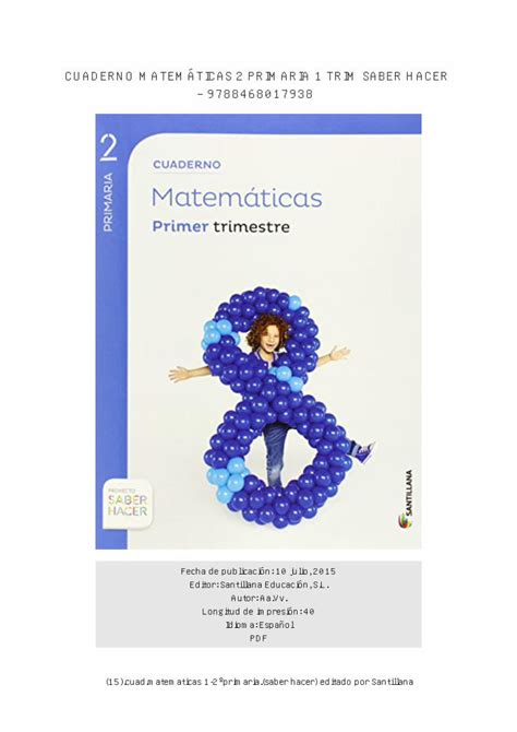 Pdf Cuaderno Matem Ticas Primaria Trim Saber Hacer Dnspes