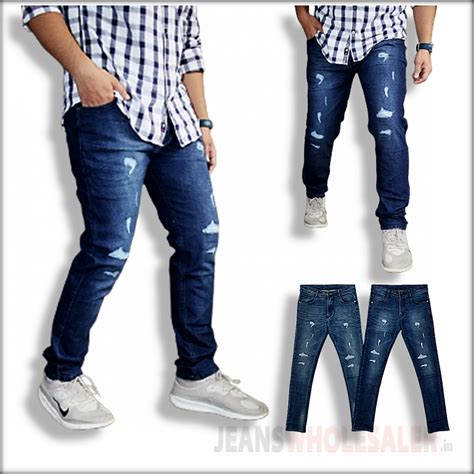 Buy Brand DVG Men Torn Jeans cheap wholesale B2b mumbai india