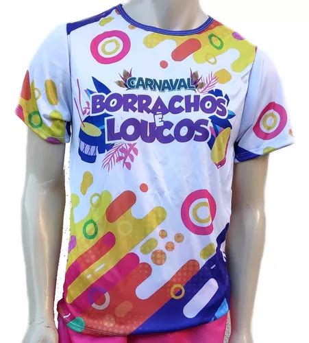 Abadá Manga Camiseta 100 Personalizado Festas Carnaval