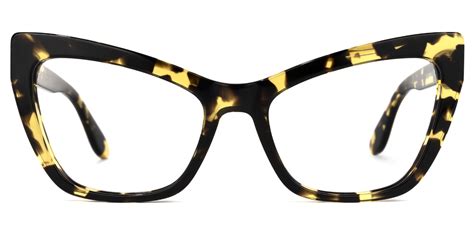 Gonzalez Cat Eye Yellow Tortoise Eyeglasses Vooglam