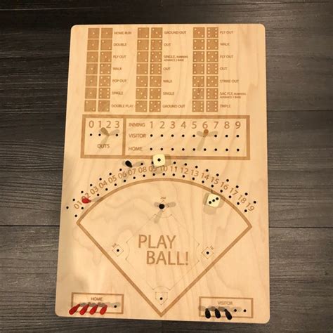 Wood Baseball Dice Game Svg Etsy