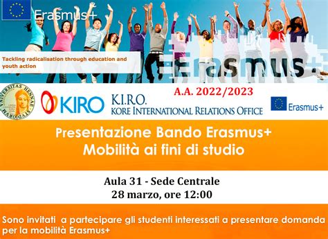 Presentazione Bando Erasmus Università degli Studi di Enna Kore