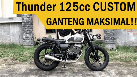 MODIFIKASI JAPSTYLE THUNDER 125CC MOTOR LAMA JADI BARU LAGI YouTube