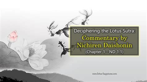 Deciphering the Lotus Sutra: Commentary by Nichiren Daishonin (Chapter ...