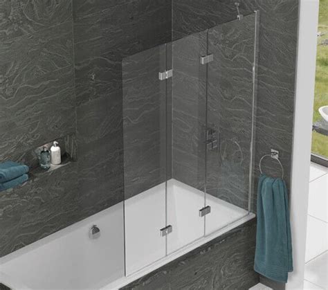 Kudos Inspire 1250 X 1500mm Three Panel In Fold Bath Screen