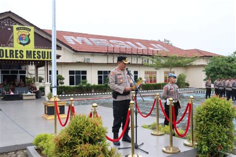 Polres Mesuji Gelar Apel Operasi Keselamatan Krakatau 2023 Dengan Tema