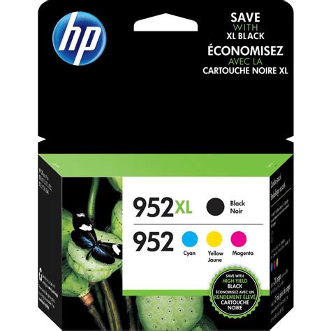 Hp 952 Original Ink Cartridges 4 Pack In Black Cyan Magenta Yellow 900 Pages Yield Eco