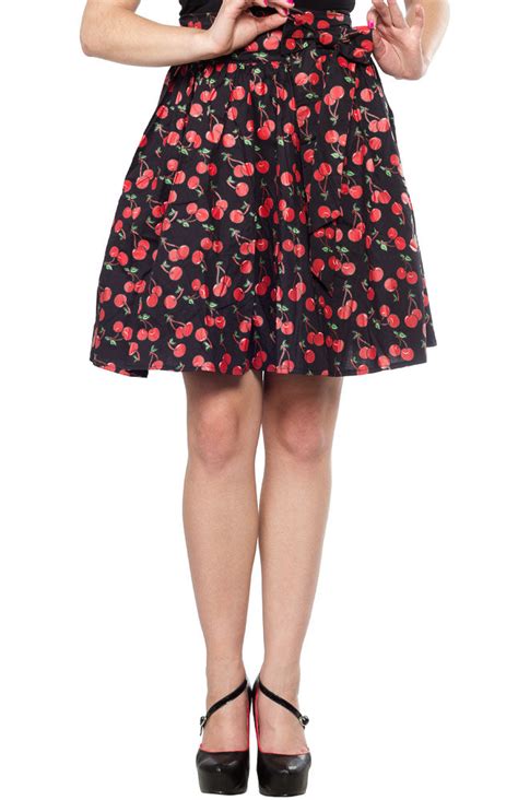 Sourpuss Cherry Cobbler Swing Skirt