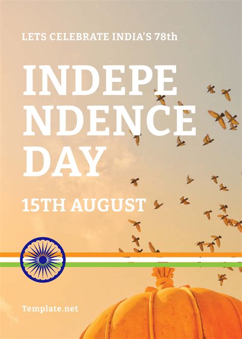 Free Indian Independence Day Template Edit Online And Download