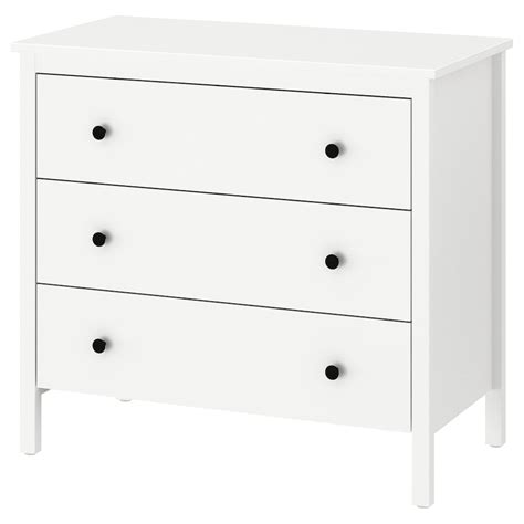Koppang Komoda 3 Szuflady Biały 90x83 Cm Ikea