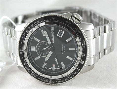 Seiko Superior Automatic Hand Winding Ssa J Black Dial Tachymeter