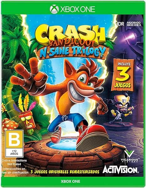 Crash Bandicoot N Sane Trilogy Xbox One Standard Edition Amazon